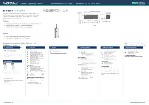 ES-0 Series - SPDT/DPDT