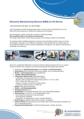 Electronic Manufacturing Services (Kundenspezifische Steckkarte)