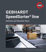 SpeedSorter® line - Sortieren auf kleinstem Raum