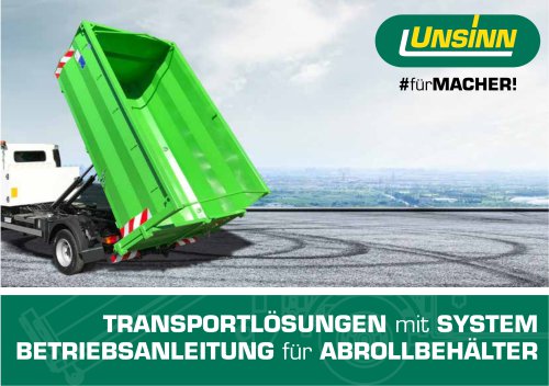 Betriebsanleitung Abrollbeh&auml;lter