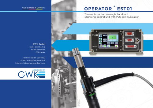OPERATOR &reg; EST01