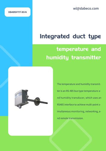 humidity and temperature transmitter DB485F1TF-30-N