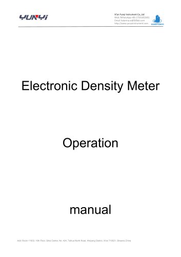 Digital density meter JL-YT