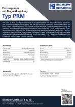 Prozesspumpe mit Magnetkupplung Typ PRM-2