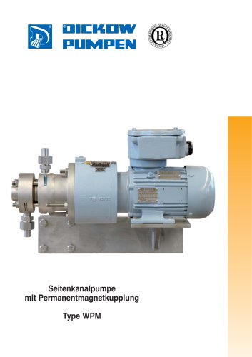 Seitenkanalpumpe mit Permanentmagnetkupplung Type WPM