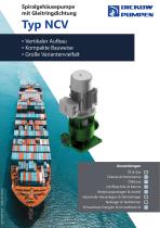 Spiralgehäusepumpe mit Gleitringdichtung Typ NCV