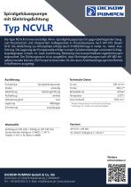 Spiralgehäusepumpe mit Gleitringdichtung Typ NCVLR-2