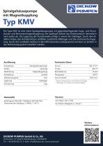 Spiralgehäusepumpe mit Magnetkupplung Typ KMV-2