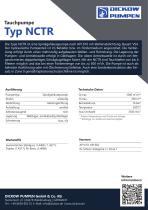 Tauchpumpe Typ NCTR -2