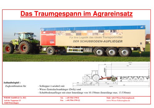 Das Traumgespann im Agrareinsatz