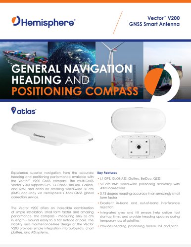 Vector&trade; V200 GNSS Smart Antenna