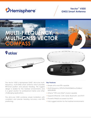 Vector&trade; V500 GNSS Smart Antenna