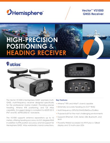 Vector&trade; VS1000 GNSS Receiver