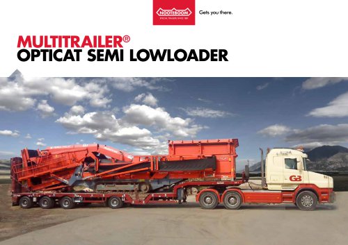 MULTITRAILER&reg; OPTICAT SEMI LOWLOADER