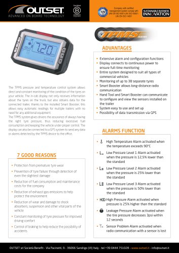 TPMS OUTSET datasheet