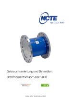 Gebrauchsanleitung und Datenblatt  Drehmomentsensor Serie 5000