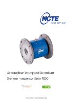 Gebrauchsanleitung und Datenblatt  Drehmomentsensor Serie 7000