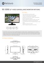 SC-2202 22’’ VIDEO SURVEILLANCE MONITOR WITH BNC