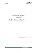 SGI 20 Vimfun Diamond Wire Saw Catalogue