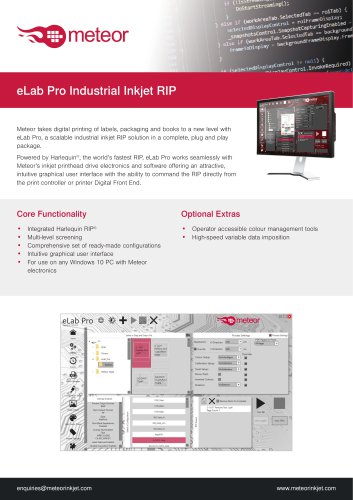 eLab Pro Industrial Inkjet RIP