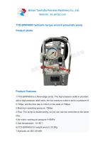 TYD-QWP4000 hydraulic torque wrench Pneumatic pump