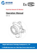 MaiYa MST-F100 fixed gas detector manual