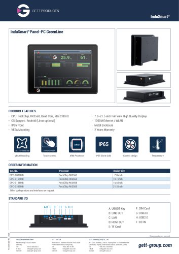 InduSmart Panel-PC GreenLine