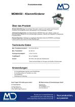 Datenblatt MDM450 - Klemmförderer