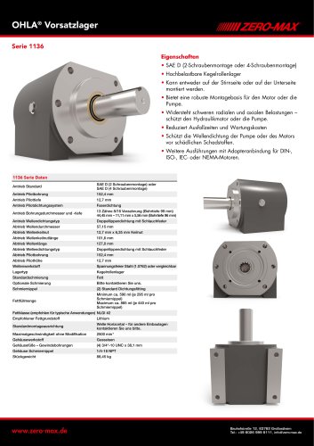 OHLA Vorsatzlager Serie 1136