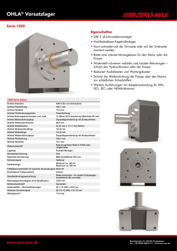 OHLA Vorsatzlager Serie 1250