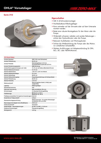 OHLA Vorsatzlager Serie 312