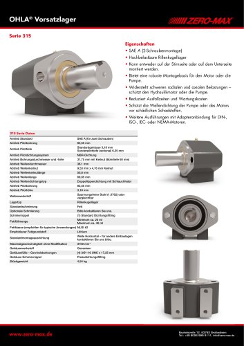 OHLA Vorsatzlager Serie 315