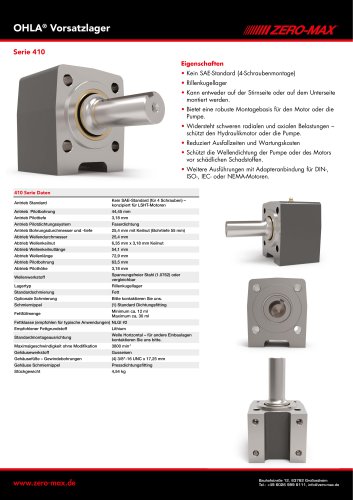 OHLA Vorsatzlager Serie 410