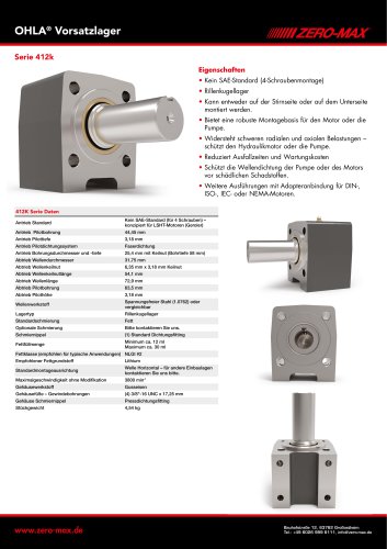 OHLA Vorsatzlager Serie 412k