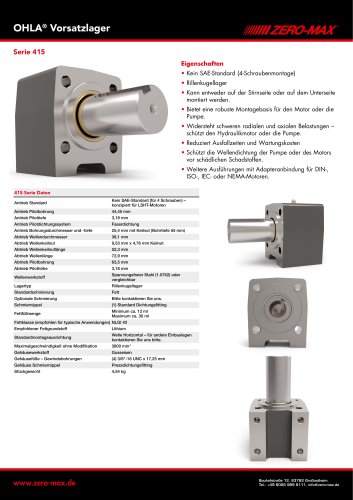 OHLA Vorsatzlager Serie 415