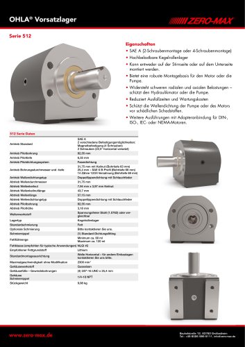 OHLA Vorsatzlager Serie 512