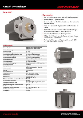 OHLA Vorsatzlager Serie 600F