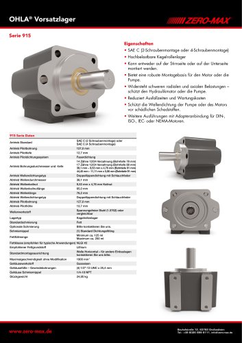 OHLA Vorsatzlager Serie 915