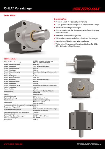 OHLA Vorsatzlager Serie 928M 