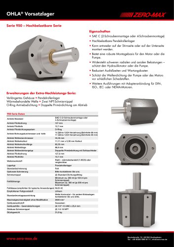 OHLA Vorsatzlager Serie 950