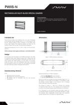 PWIIS-N Rectangular multi-blade special damper