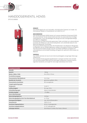 HANDDOSIERVENTIL HDV05