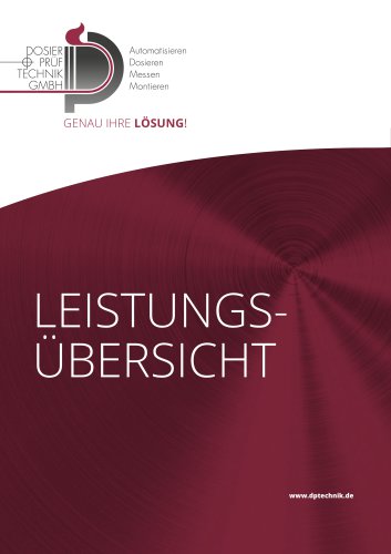LEISTUNGS- ÜBERSICHT