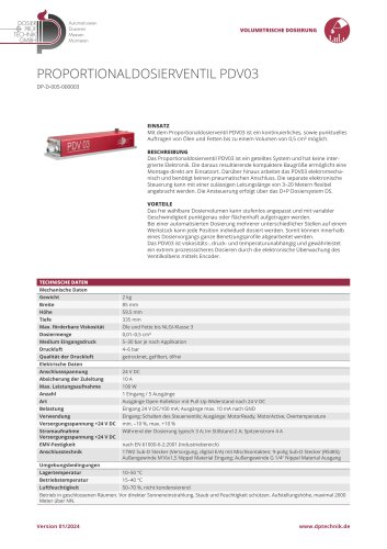 PROPORTIONALDOSIERVENTIL PDV03