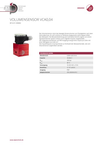 VOLUMENSENSOR VCA0,04
