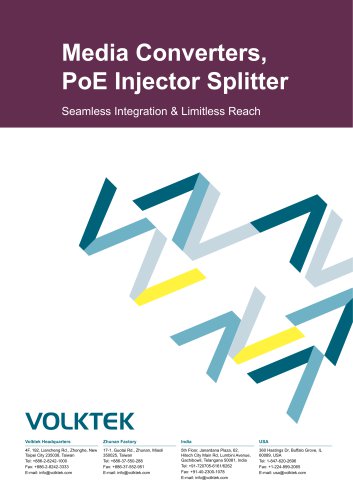 Media Converters, PoE Injector Splitter