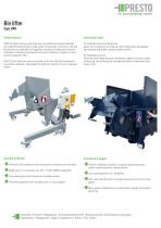 Bin lifter type HKV