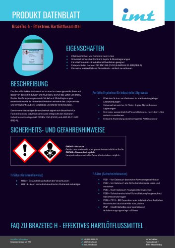 BrazeTec h - Effektives Hartl&ouml;tflussmittel