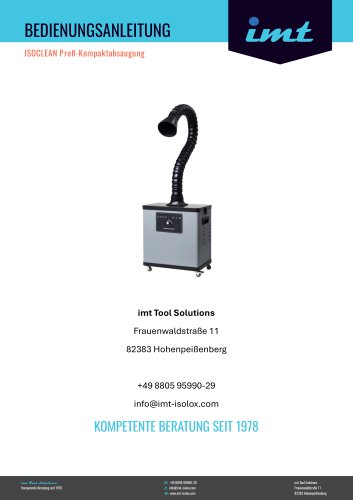 ISOCLEAN Profi-Kompaktabsaugung