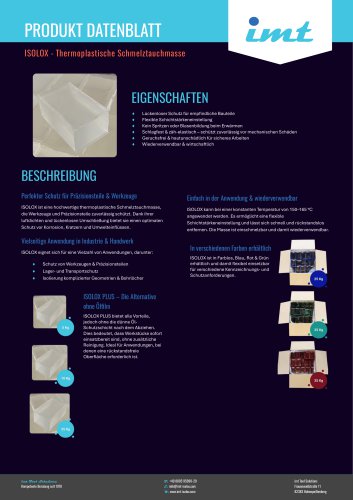 ISOLOX - Thermoplastische Schmelztauchmasse